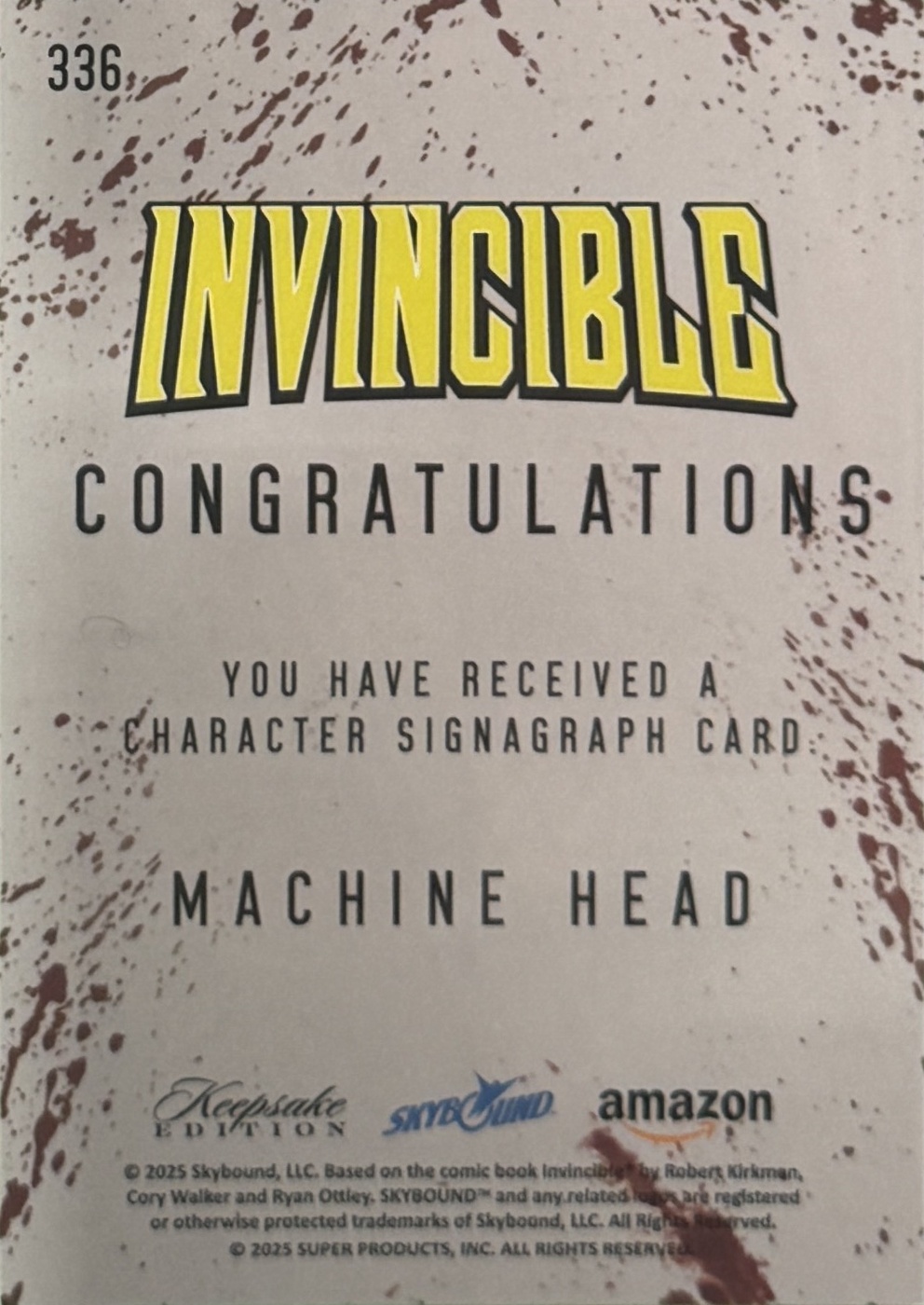 Machine Head back card image