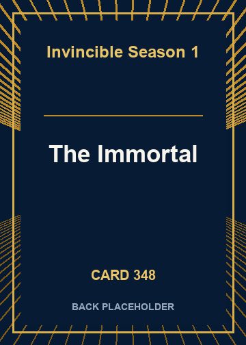 The Immortal back card image