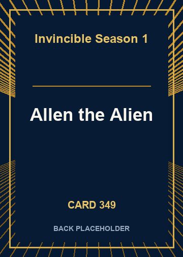 Allen the Alien back card image
