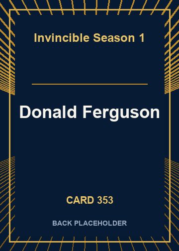 Donald Ferguson back card image