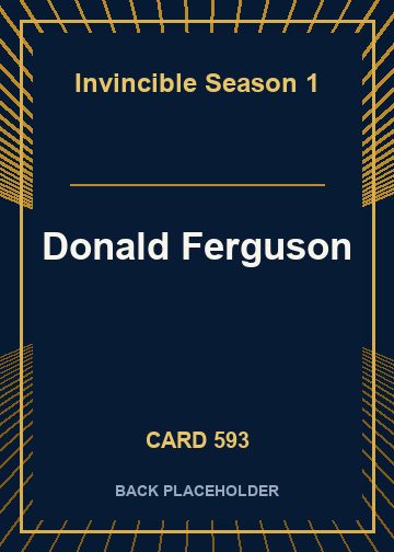 Donald Ferguson back card image