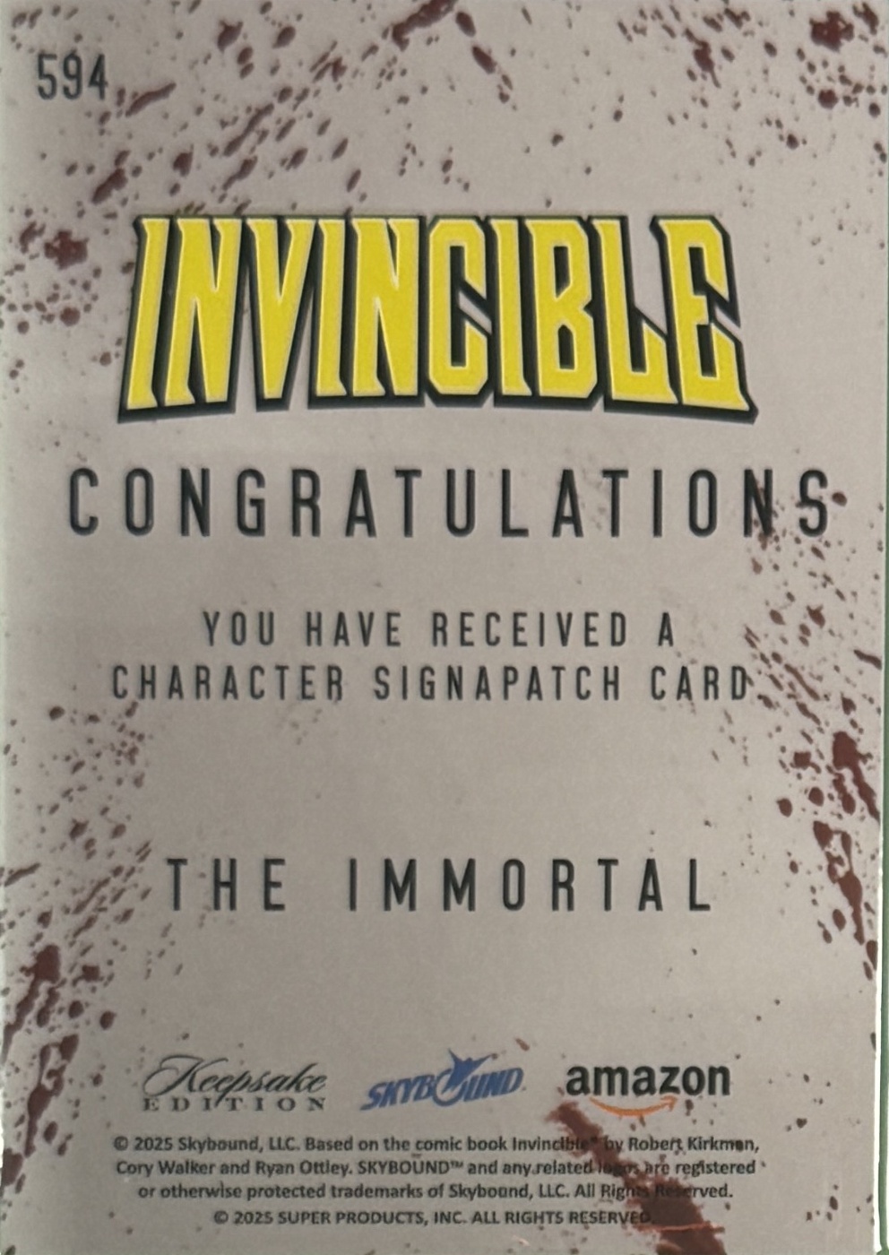 The Immortal back card image