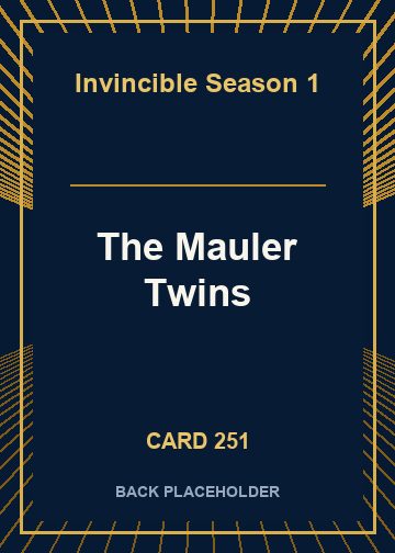 The Mauler Twins back card image