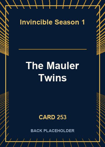 The Mauler Twins back card image