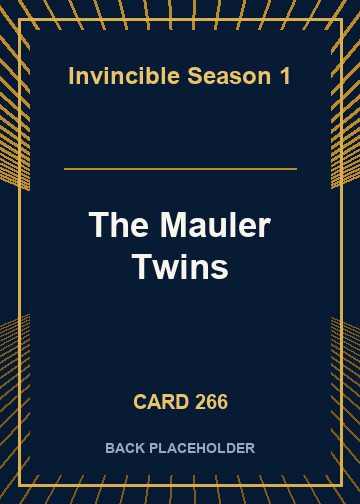The Mauler Twins back card image