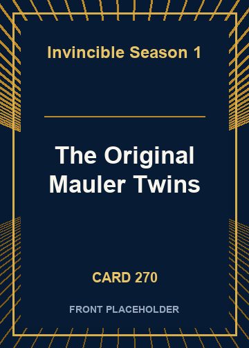 The Original Mauler Twins front card image