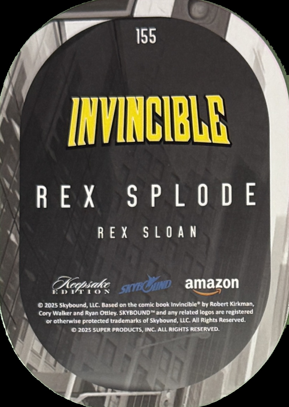 Rex Splode back card image