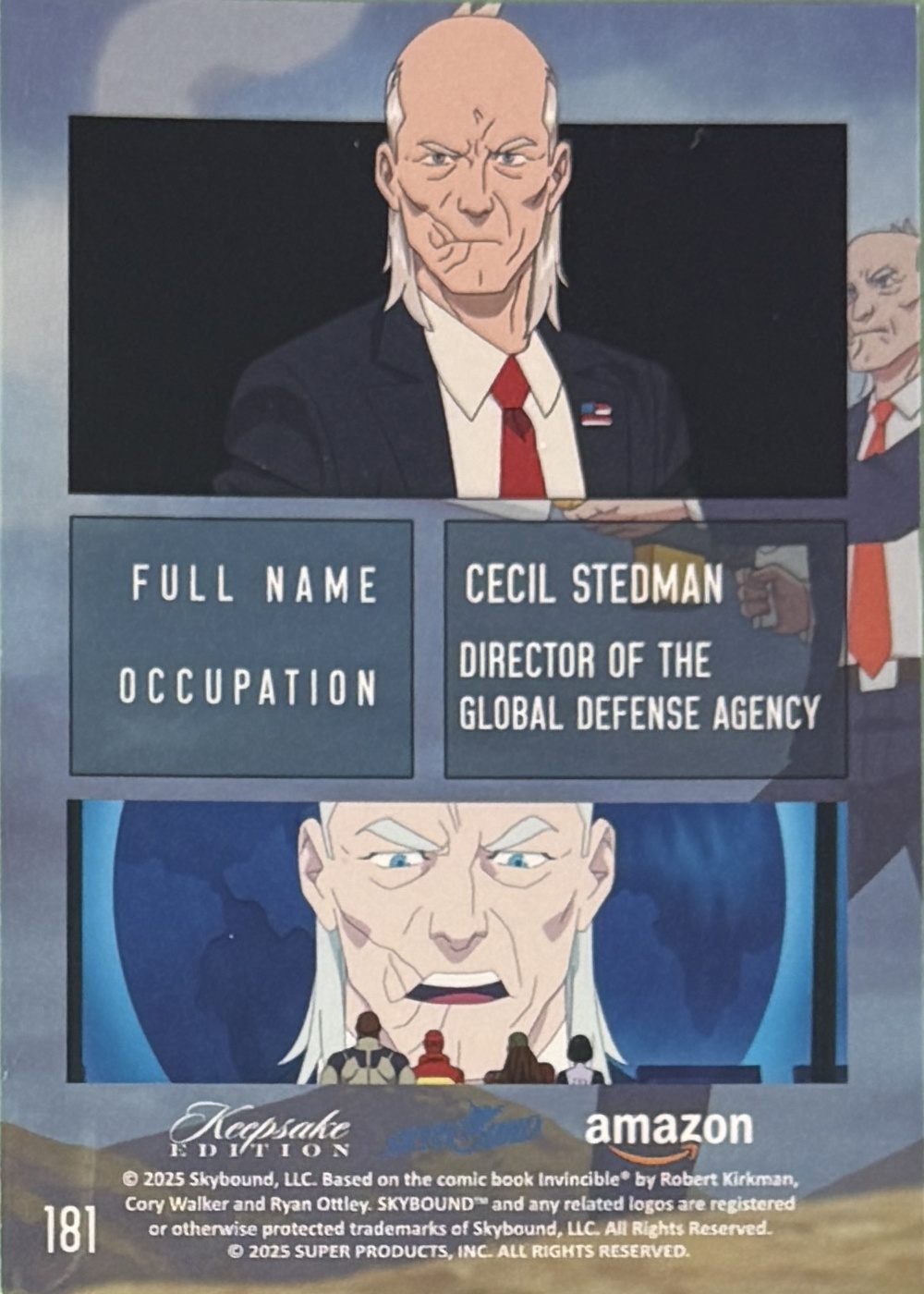 Cecil Stedman back card image