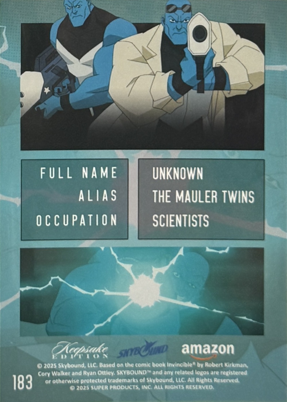 The Mauler Twins back card image
