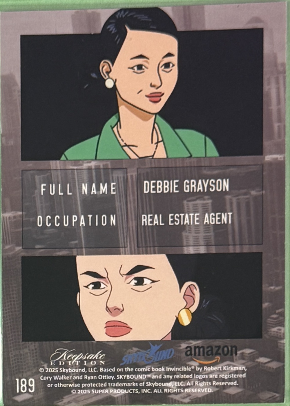 Debbie Grayson back card image