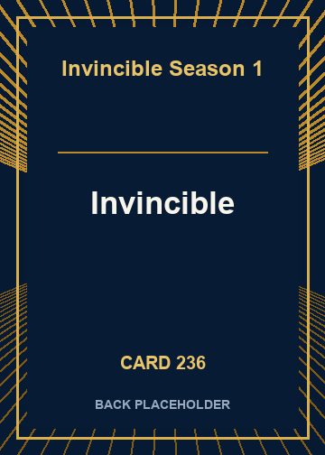Invincible back card image