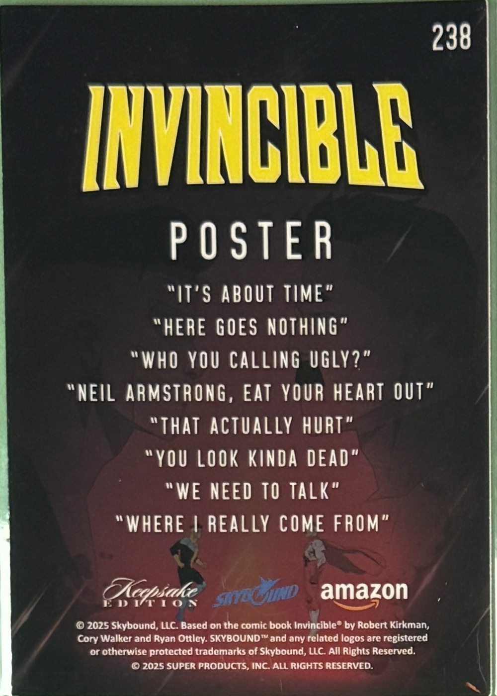 Invincible vs Omni-Man back card image