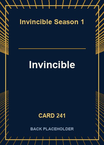 Invincible back card image