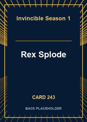 Rex Splode back card image