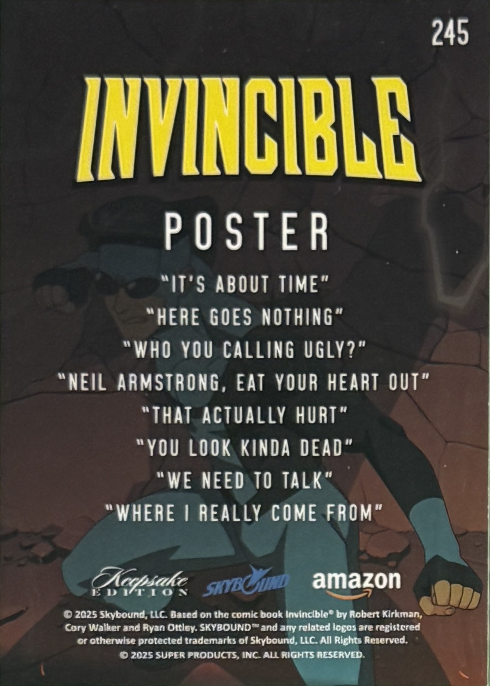 Invincible back card image