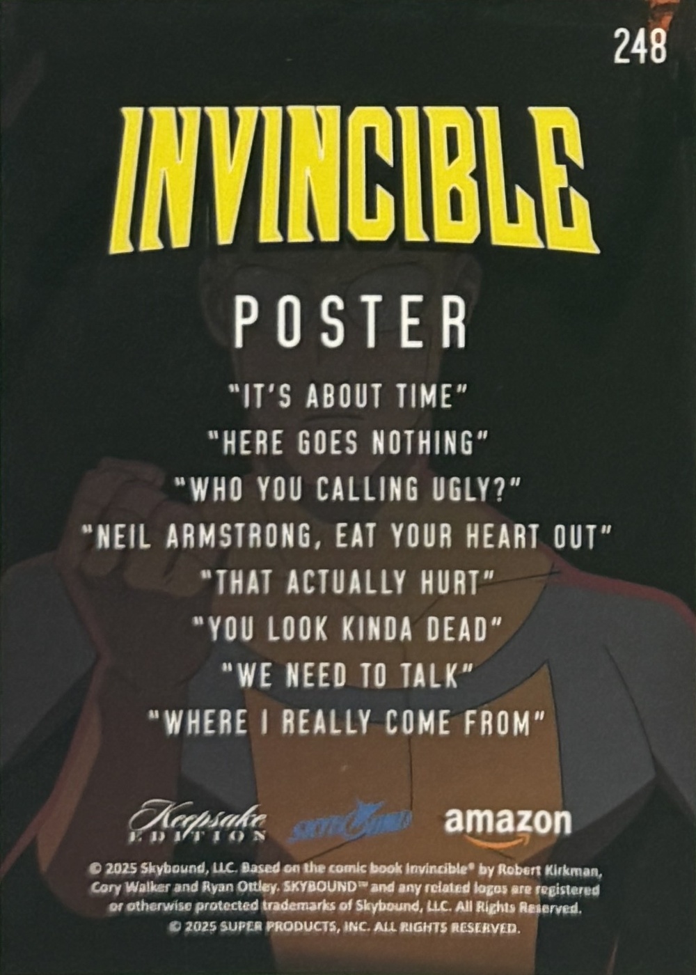Invincible back card image