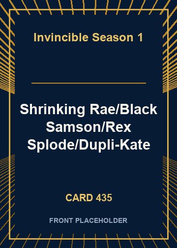 Shrinking Rae/Black Samson/Rex Splode/Dupli-Kate card thumbnail