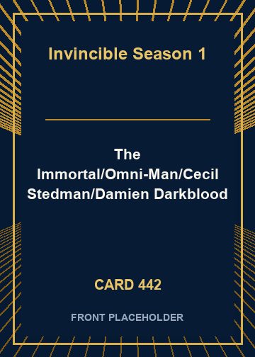 The Immortal/Omni-Man/Cecil Stedman/Damien Darkblood card thumbnail
