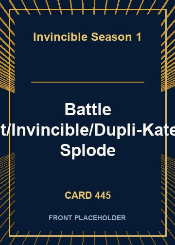 Battle Beast/Invincible/Dupli-Kate/Rex Splode front card image