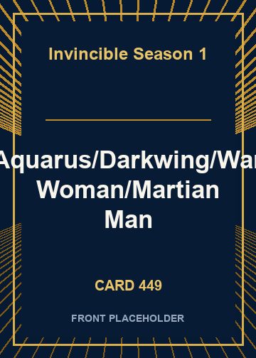 Aquarus/Darkwing/War Woman/Martian Man card thumbnail
