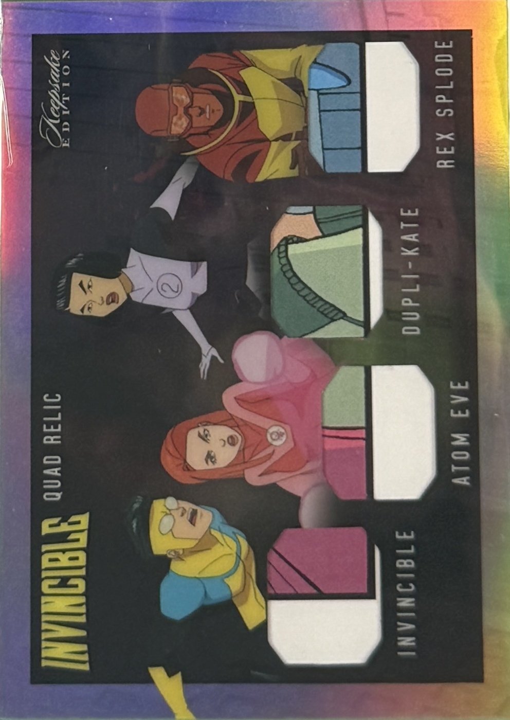 Invincible/Atom Eve/Dupli-Kate/Rex Splode front card image