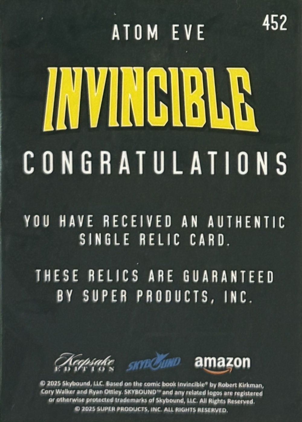 Atom Eve back card image