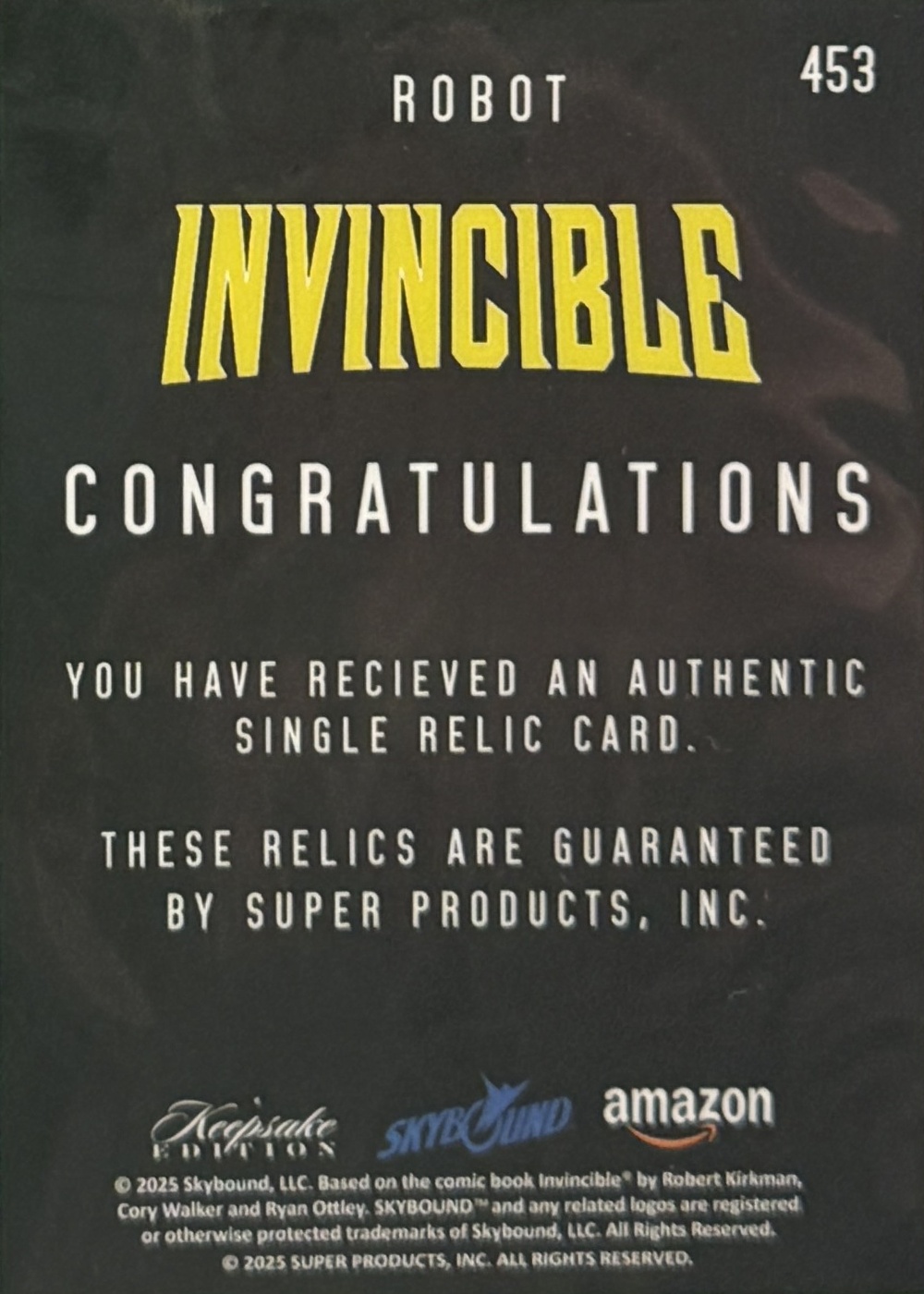 Robot back card image