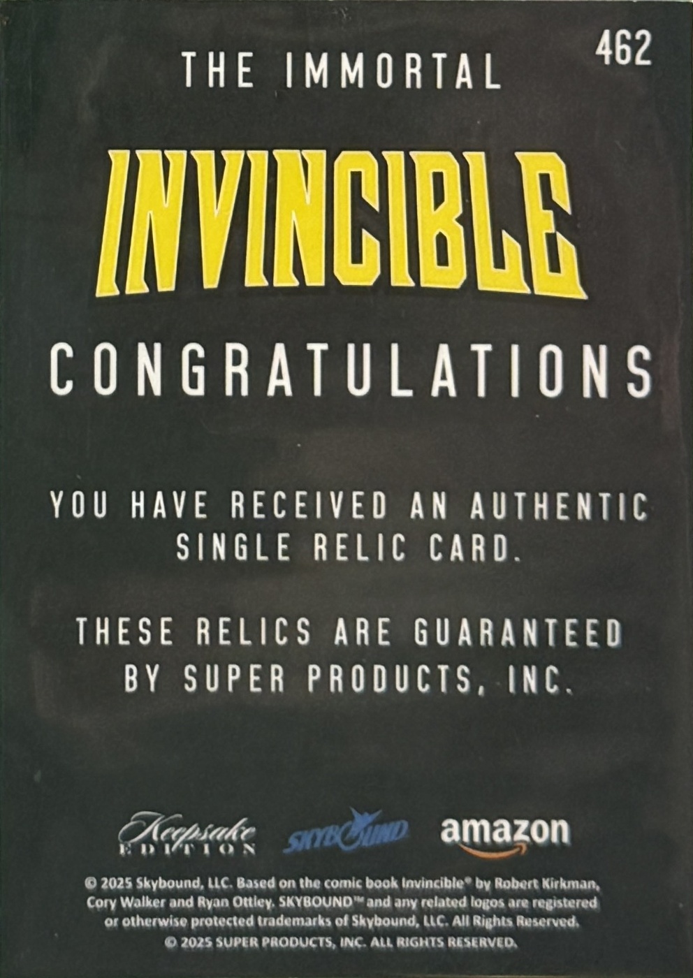 The Immortal back card image