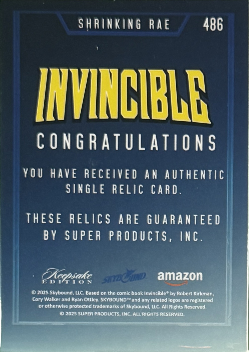 Shrinking Rae back card image