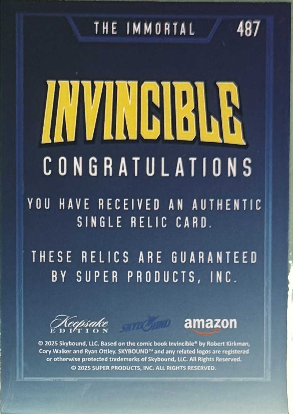 The Immortal back card image