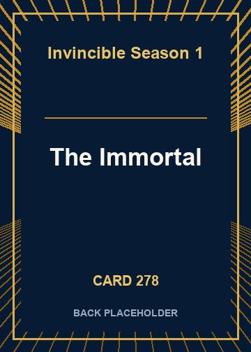 The Immortal back card image