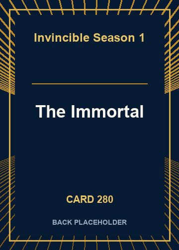 The Immortal back card image