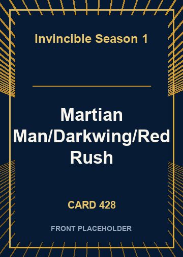 Martian Man/Darkwing/Red Rush card thumbnail