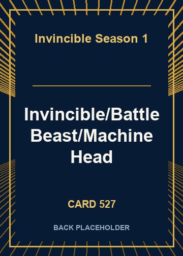 Invincible/Battle Beast/Machine Head back card image