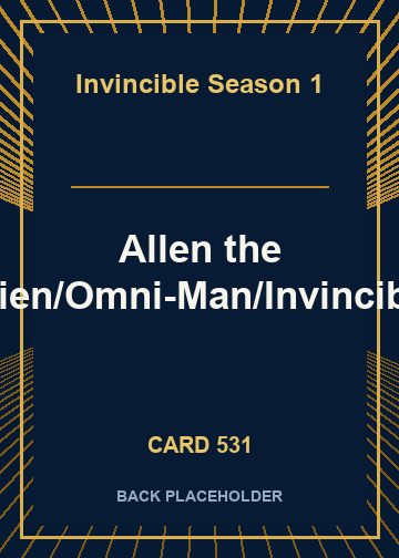 Allen the Alien/Omni-Man/Invincible back card image
