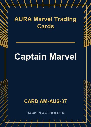 Captain Marvel back card image