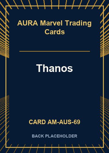 Thanos back card image