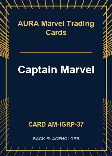 Captain Marvel back card image