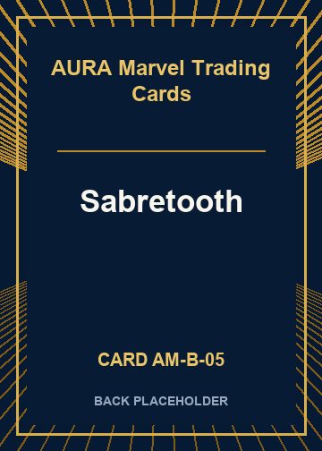 Sabretooth back artwork
