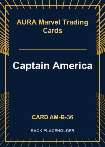Captain America back artwork
