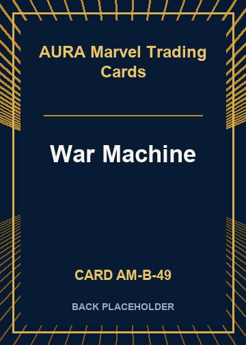 War Machine back card image