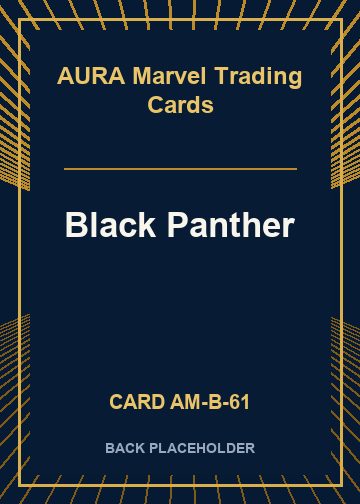 Black Panther back card image