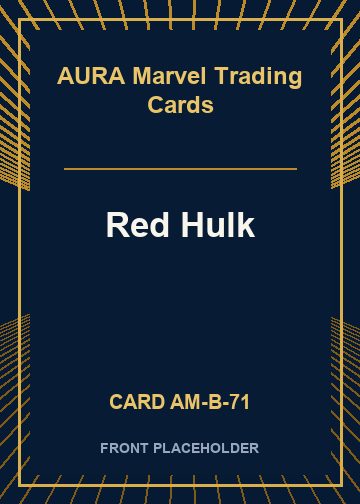 Red Hulk front card image