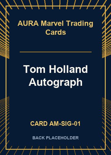 Tom Holland Autograph back card image