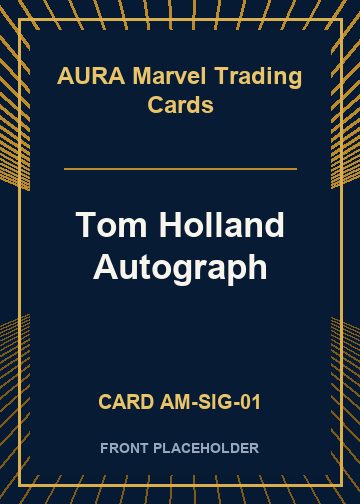 Tom Holland Autograph front card image