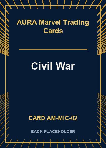 Civil War back card image