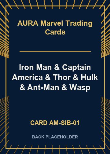 Iron Man & Captain America & Thor & Hulk & Ant-Man & Wasp back card image