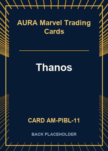 Thanos back card image