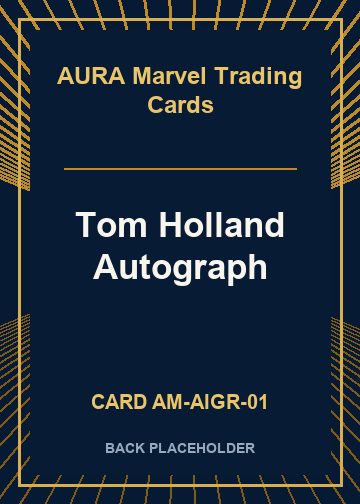 Tom Holland Autograph back card image