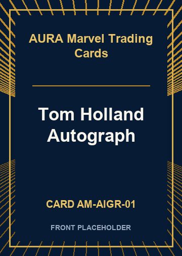 Tom Holland Autograph front card image